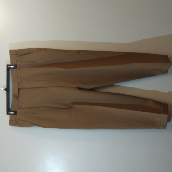 Brooks Brothers Dark Tan Wool Twill Dress Pants (Made in Italy)37 - 27